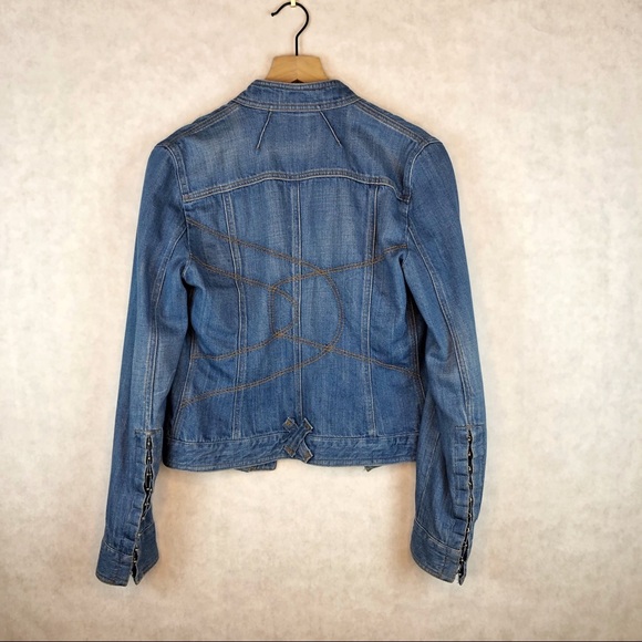 DOLCE & GABBANA | Denim Jacket w/ Leopard Print - Picture 3 of 3